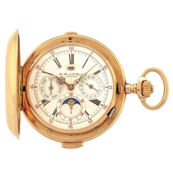 Swiss gold quarter repeating complicated watch Circa 1900