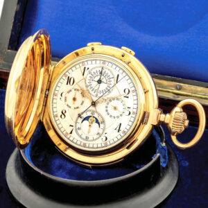 Swiss gold complicated watch for the German market Circa 1900