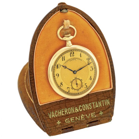Elegant Swiss 18 carat gold keyless dress watch Circa 1915