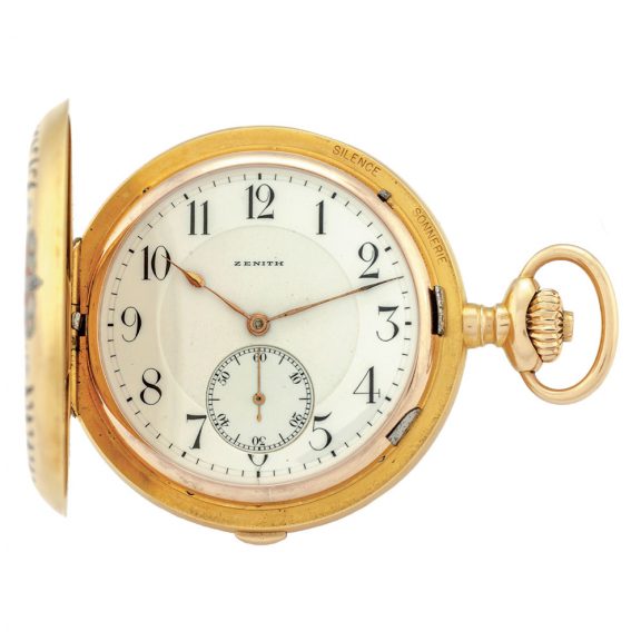 Swiss gold repeating carillon grande sonnerie clockwatch Circa 1900 Swiss gold repeating carillon grande sonnerie clockwatch Circa 1900