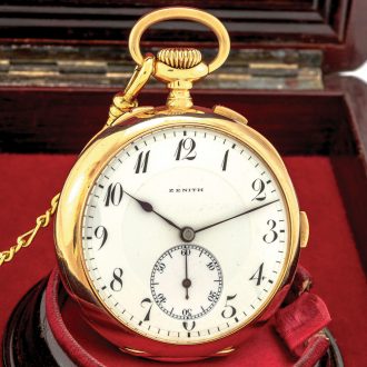 Swiss gold repeating carillon grande sonnerie clockwatch Circa 1913