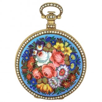 Swiss gilt metal watch made for the Chinese market Circa 1880