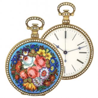 Swiss gilt metal watch made for the Chinese market Circa 1880