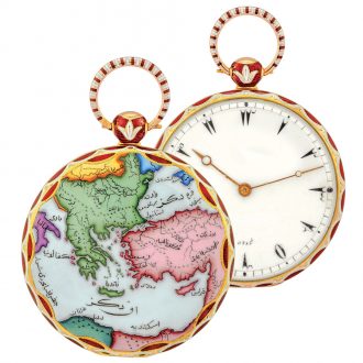 Rare Swiss gold cylinder watch for the Turkish market Circa 1835