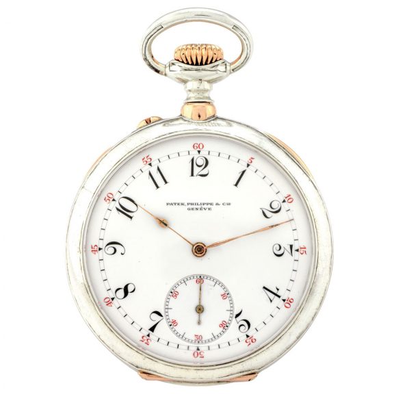 Swiss sterling silver keyless lever pocket watch Circa 1910