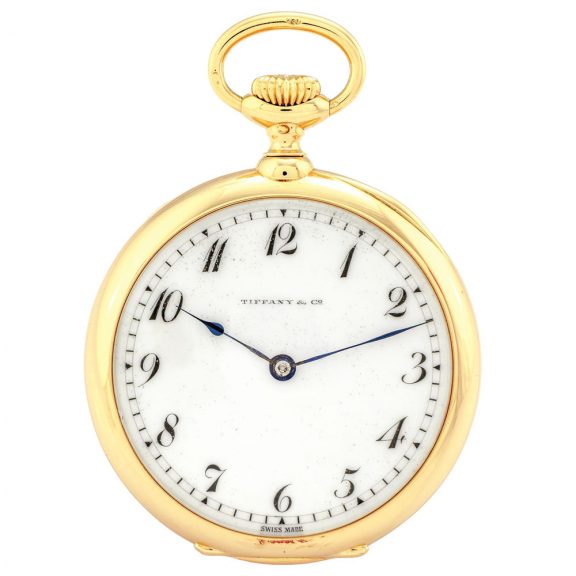 Swiss 18 carat gold keyless lever pocket watch Circa 1894