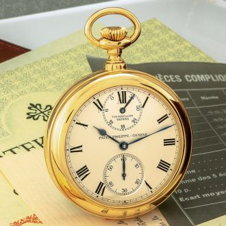 Exceptional Swiss gold ultra high precision deck watch Circa 1924