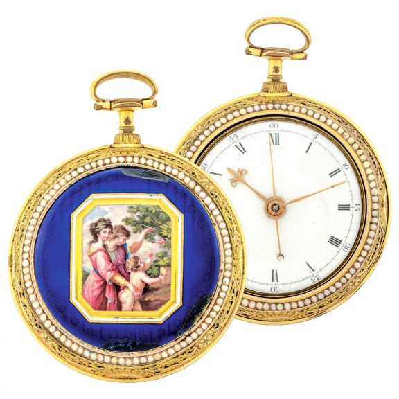 Swiss gilt brass watch made for the Chinese market Circa 1780 Swiss gilt brass watch made for the Chinese market Circa 1780