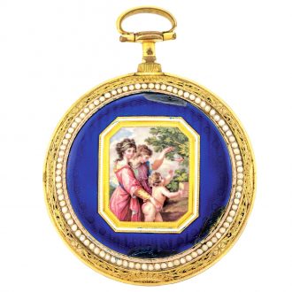 Swiss gilt brass watch made for the Chinese market Circa 1780