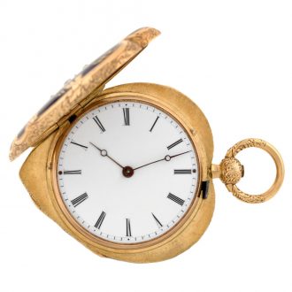 Swiss gold heart shaped ladies' pendant watch Circa 1850