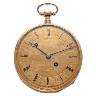 Swiss gold musical repeater with erotic automaton Circa 1810