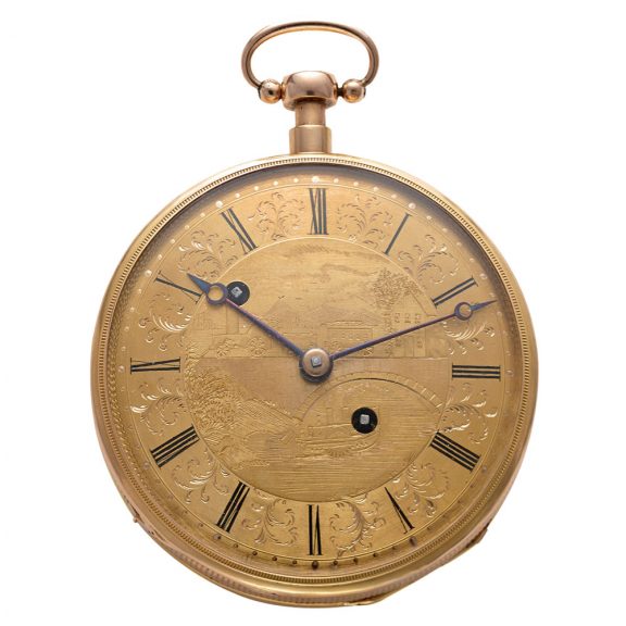 Swiss gold musical repeater with erotic automaton Circa 1810