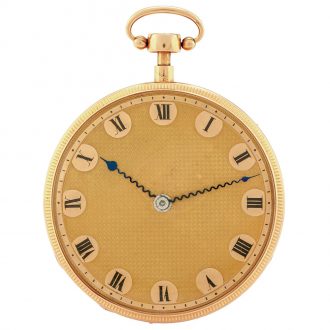 Rare Swiss gold quarter repeating musical pocket watch Circa 1820