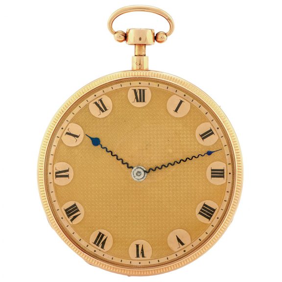 Rare Swiss gold quarter repeating musical pocket watch Circa 1820