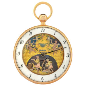 Swiss gold repeater with seven automaton jacks Circa 1810