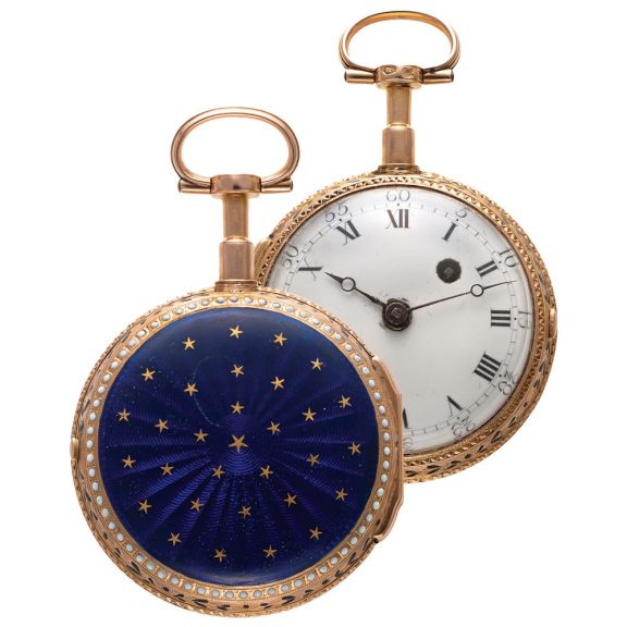 French gold and enamel Louis XV pocket watch Circa 1775 French gold and enamel Louis XV pocket watch Circa 1775