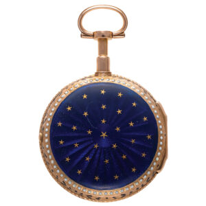 French gold and enamel Louis XV pocket watch Circa 1775