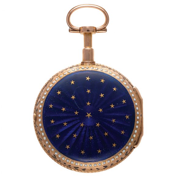 French gold and enamel Louis XV pocket watch Circa 1775