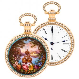 Swiss gold duplex made for the Chinese market Circa 1860