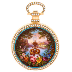 Swiss gold duplex made for the Chinese market Circa 1860