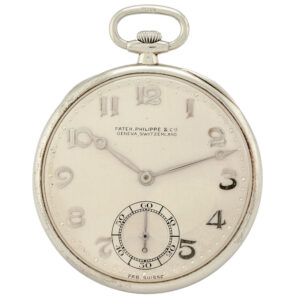 Swiss 18 carat white gold keyless dress watch Circa 1926