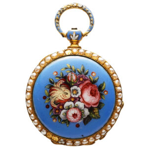Swiss gold miniature watch for the Chinese market Circa 1800