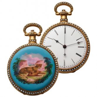 Swiss gilt duplex made for the Chinese market Circa 1860
