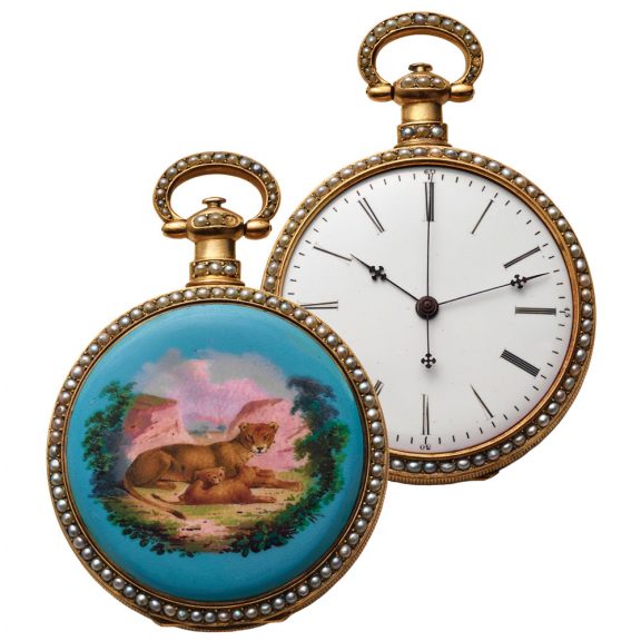 Swiss gilt duplex made for the Chinese market Circa 1860 Swiss gilt duplex made for the Chinese market Circa 1860