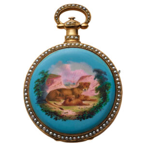 Swiss gilt duplex made for the Chinese market Circa 1860