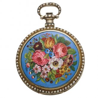 Swiss silver duplex made for the Chinese market Circa 1860