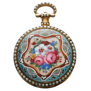 Swiss gilt brass watch made for the Chinese market Circa 1860