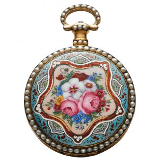 Swiss gilt brass watch made for the Chinese market Circa 1860