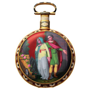 Unique Swiss gold duplex made for the Chinese market Circa 1860