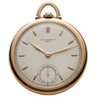 Swiss rose gold open faced lever pocket watch Circa 1939