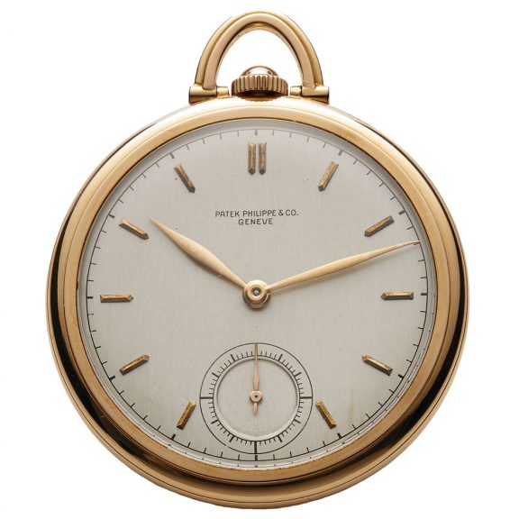 Swiss rose gold open faced lever pocket watch Circa 1939