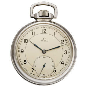 Rare Swiss stainless steel lever pocket watch Circa 1950