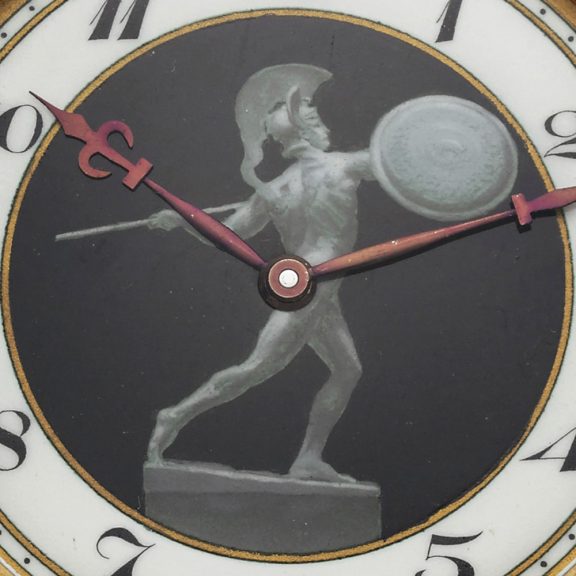 Swiss gold and enamel watch with depicting of Achilles Circa 1922 Swiss gold and enamel watch with depicting of Achilles Circa 1922