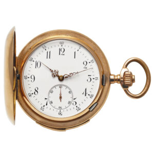 Swiss 14 carat gold minute repeating pocket watch Circa 1895