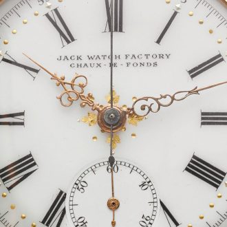 Swiss 14 carat gold quarter repeating chronograph Circa 1890