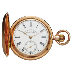 Small German 14K pink gold lever pocket watch Circa 1910