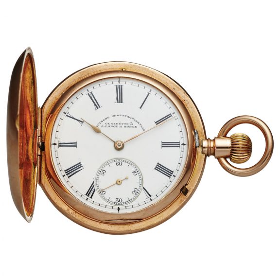 Small German 14K pink gold lever pocket watch Circa 1910