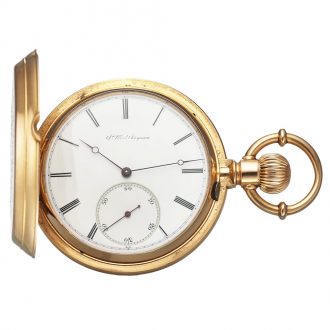 Danish/Swiss pink gold keyless lever pocket watch Circa 1890