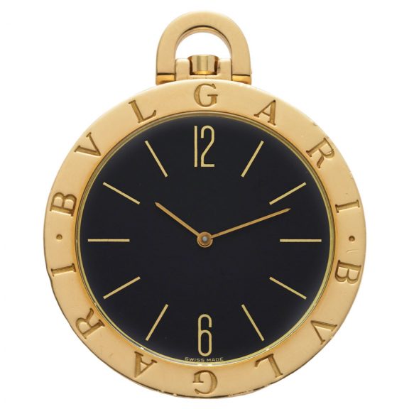 Swiss 18 carat yellow gold quartz pocket watch Circa 1990