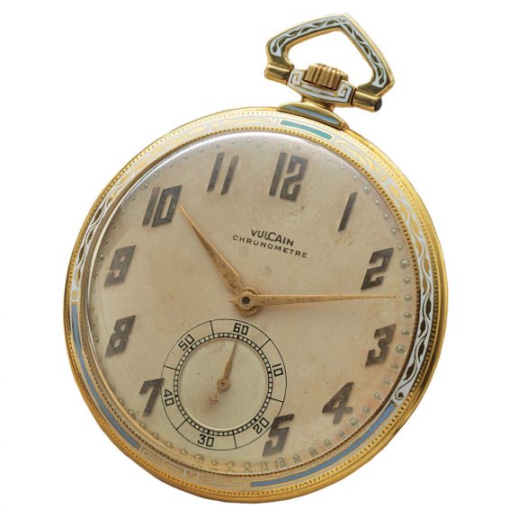 Swiss gold and enamel lever chronometer dress watch Circa 1925 Swiss gold and enamel lever chronometer dress watch Circa 1925