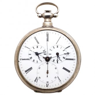 Swiss silver captain's watch for the Chinese market Circa 1870