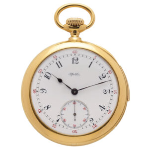 Excellent Swiss gold five minute repeating pocket watch Circa 1887