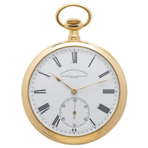 Swiss 18K gold pocket lever Chronomètre Royal Circa 1900