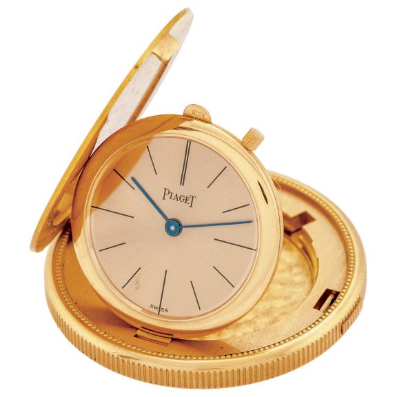 Swiss gold watch set into 20 Dollar US coin dated 1900 Circa 1980
