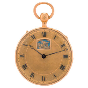 Swiss gold repeater with concealed erotic automaton Circa 1820