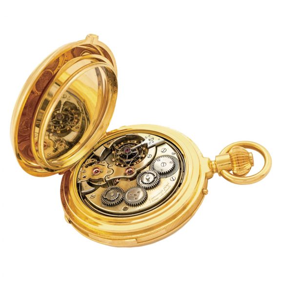 Exceptional Swiss gold tourbillon repeating chronometre Circa 1870 Exceptional Swiss gold tourbillon repeating chronometre Circa 1870